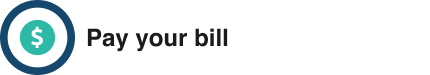 Pay your bill via the portal