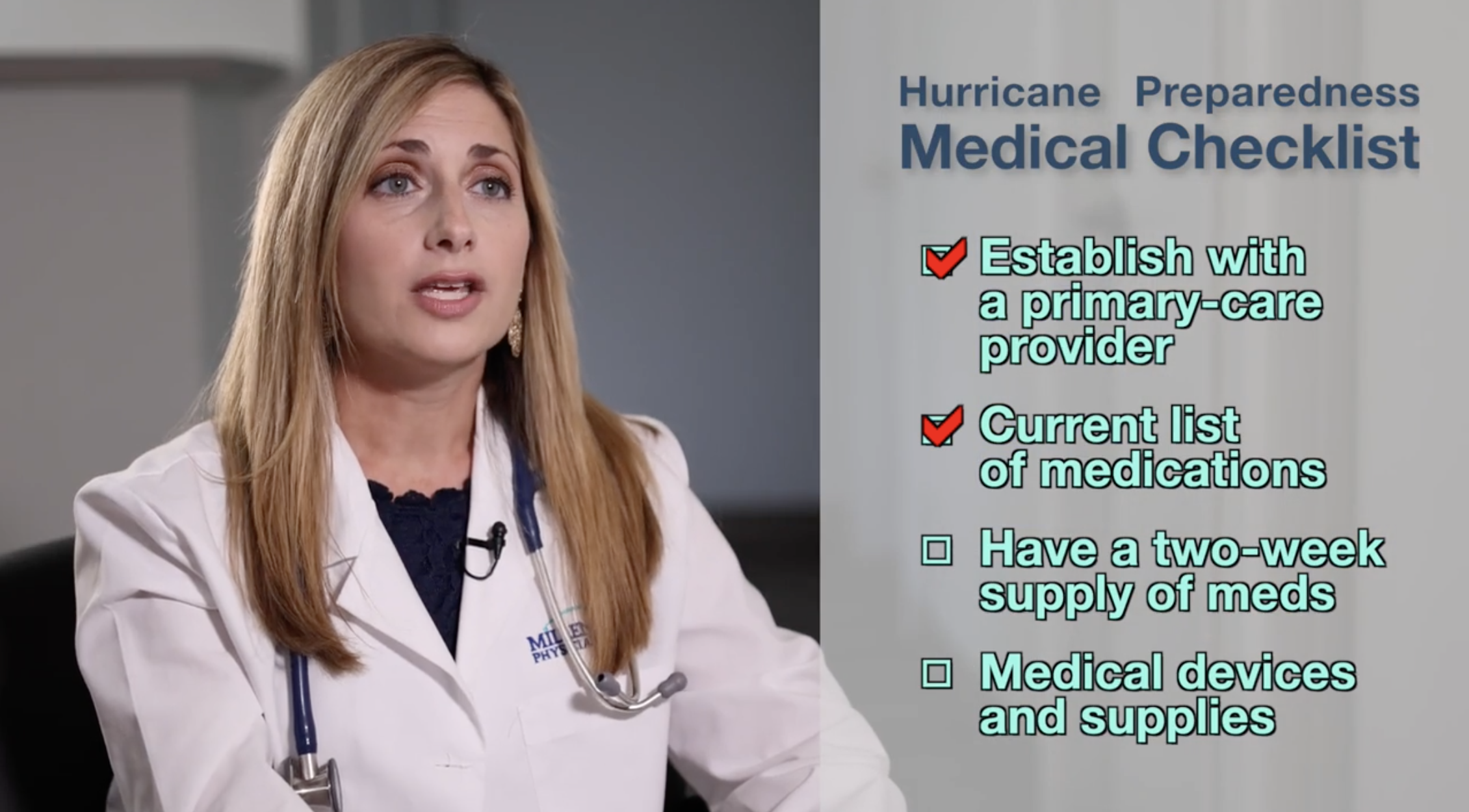 Medical Safety and Preparedness During Hurricane Season